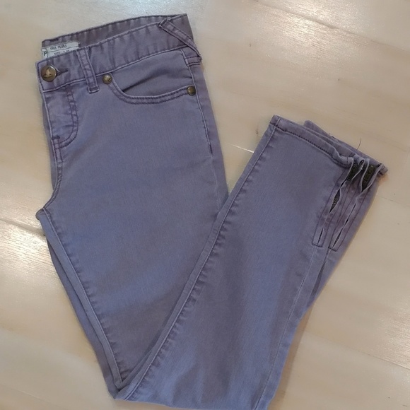 Free People Millennium Violet Cropped ankle zipper - Picture 3 of 7